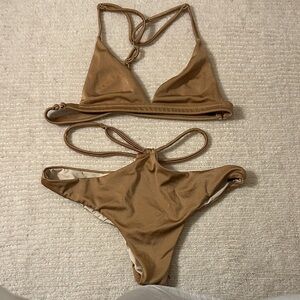 Religare Brown gold Bikini Set
